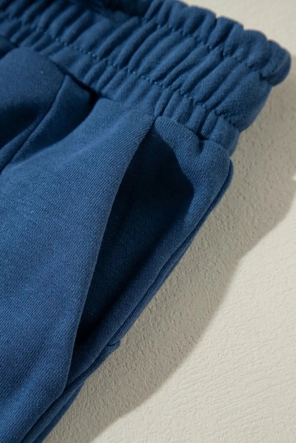 Sail blue wide leg sweatpants - Love Salve